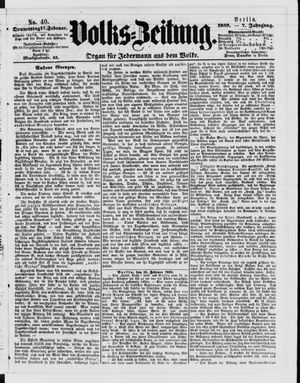 Volks-Zeitung vom 17.02.1859