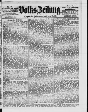 Volks-Zeitung vom 31.03.1859