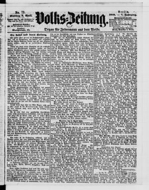 Volks-Zeitung on Apr 3, 1859