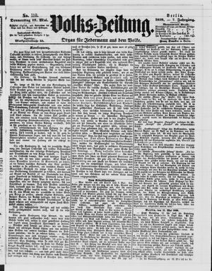 Volks-Zeitung vom 12.05.1859