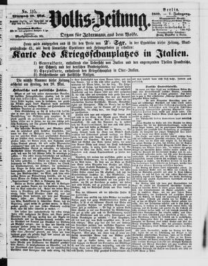 Volks-Zeitung on May 18, 1859