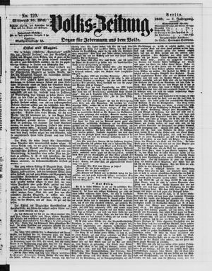 Volks-Zeitung on May 25, 1859