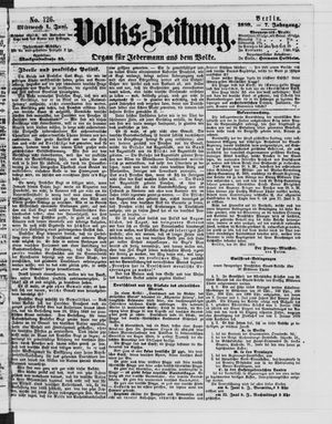 Volks-Zeitung vom 01.06.1859