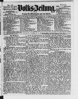 Volks-Zeitung vom 25.06.1859