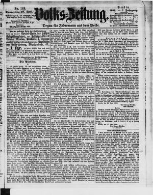 Volks-Zeitung vom 30.06.1859