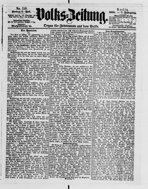 Volks-Zeitung vom 01.07.1859