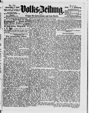 Volks-Zeitung vom 07.07.1859