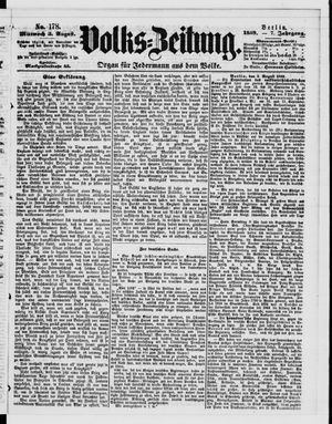 Volks-Zeitung vom 03.08.1859