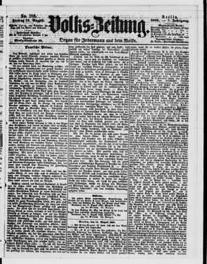 Volks-Zeitung vom 12.08.1859