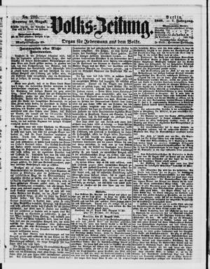 Volks-Zeitung vom 28.08.1859