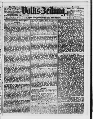Volks-Zeitung vom 30.08.1859
