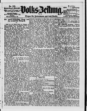 Volks-Zeitung vom 08.09.1859