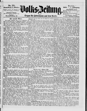 Volks-Zeitung vom 08.10.1859