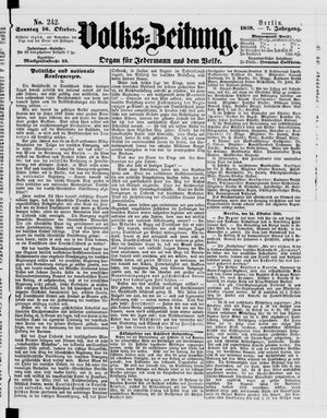 Volks-Zeitung vom 16.10.1859