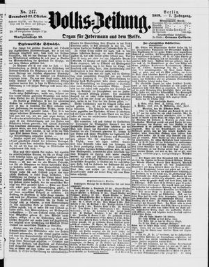 Volks-Zeitung on Oct 22, 1859