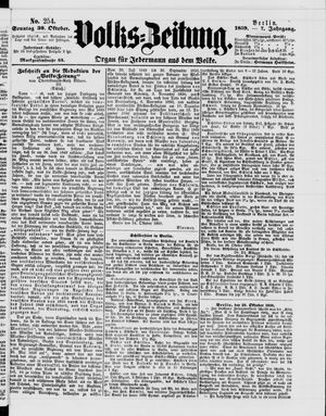 Volks-Zeitung vom 30.10.1859
