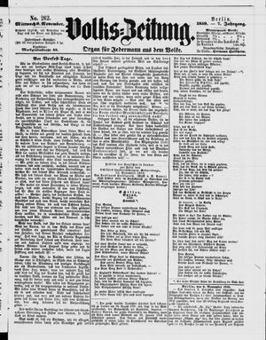Volks-Zeitung on Nov 9, 1859