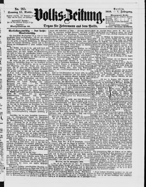 Volks-Zeitung vom 13.11.1859