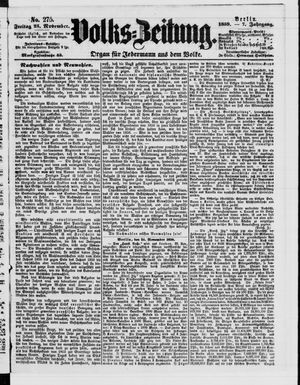 Volks-Zeitung vom 25.11.1859