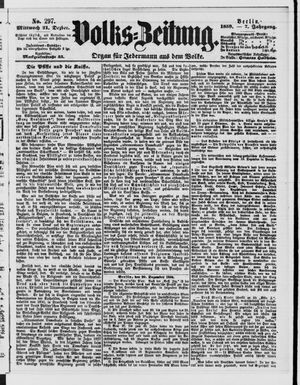 Volks-Zeitung vom 21.12.1859