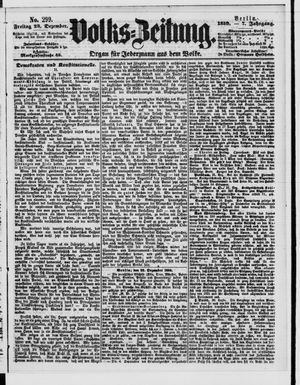 Volks-Zeitung vom 23.12.1859