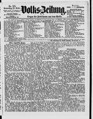 Volks-Zeitung vom 29.12.1859