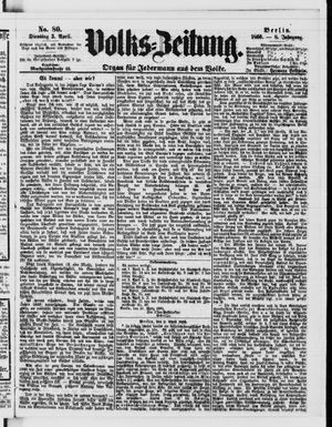 Volks-Zeitung vom 03.04.1860