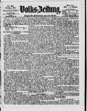 Volks-Zeitung vom 01.05.1860