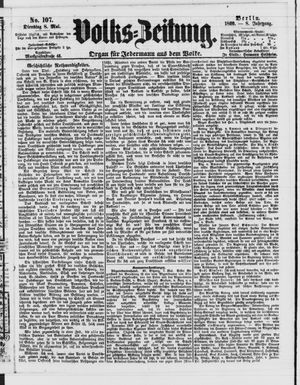 Volks-Zeitung vom 08.05.1860
