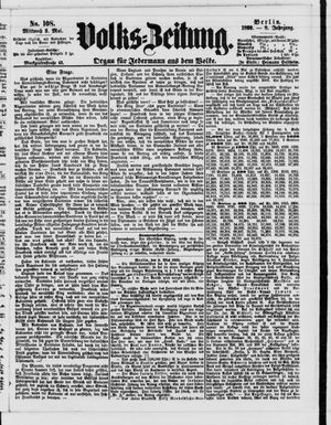 Volks-Zeitung vom 09.05.1860