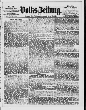 Volks-Zeitung vom 23.05.1860