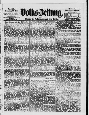 Volks-Zeitung vom 24.05.1860
