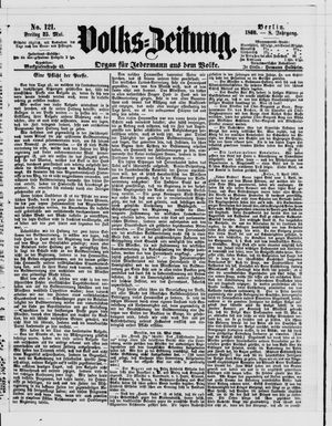 Volks-Zeitung vom 25.05.1860