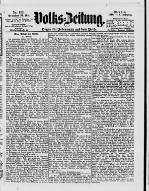 Volks-Zeitung vom 26.05.1860