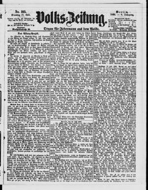Volks-Zeitung vom 17.07.1860