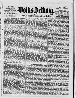 Volks-Zeitung vom 18.07.1860