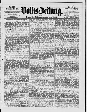 Volks-Zeitung vom 26.07.1860