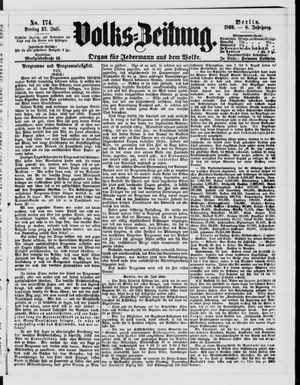Volks-Zeitung vom 27.07.1860