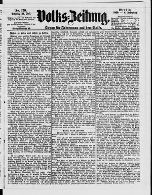 Volks-Zeitung vom 29.07.1860