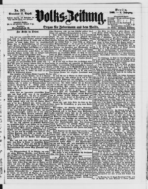 Volks-Zeitung vom 11.08.1860