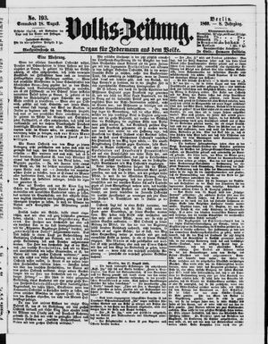Volks-Zeitung vom 18.08.1860