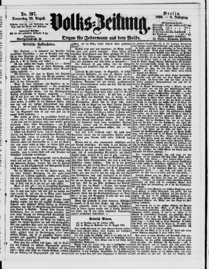 Volks-Zeitung vom 23.08.1860