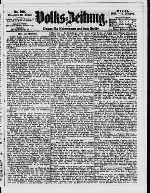 Volks-Zeitung vom 25.08.1860