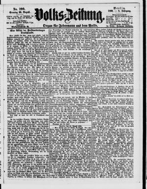 Volks-Zeitung vom 26.08.1860