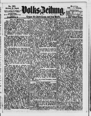 Volks-Zeitung vom 29.08.1860