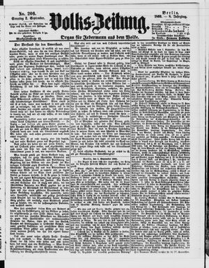 Volks-Zeitung vom 02.09.1860
