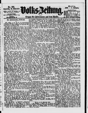 Volks-Zeitung vom 13.09.1860