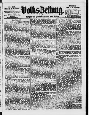 Volks-Zeitung vom 19.09.1860