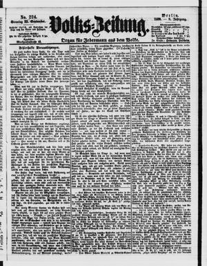 Volks-Zeitung vom 23.09.1860