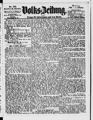 Volks-Zeitung vom 29.09.1860